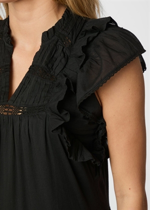 Ankita s voile kjole Sort Neo Noir 